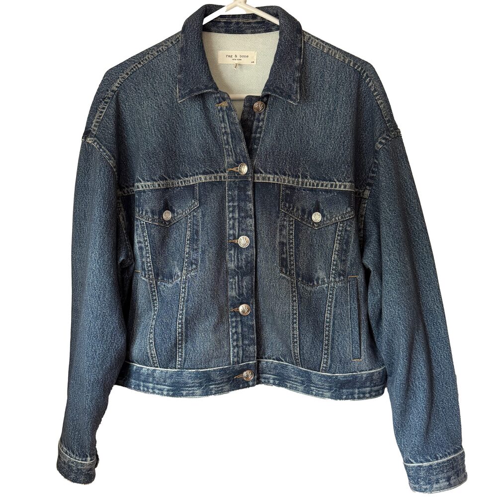 Rag & Bone - Women's rb Miramar Trucker Jacket - Size Large
